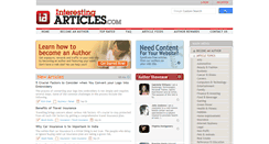 Desktop Screenshot of interestingarticles.com